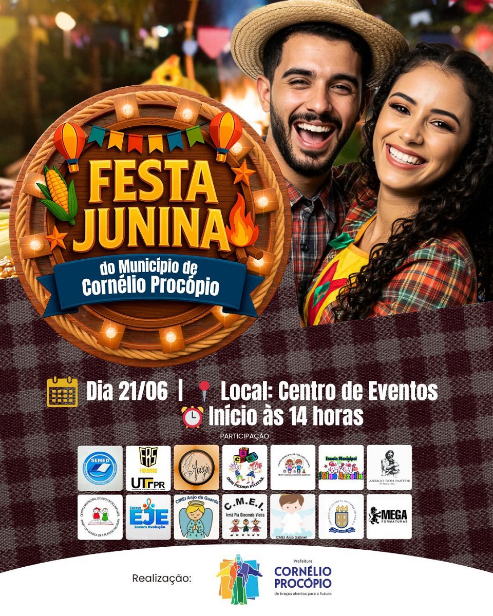 Corn&eacute;lio divulga data da festa junina do munic&iacute;pio